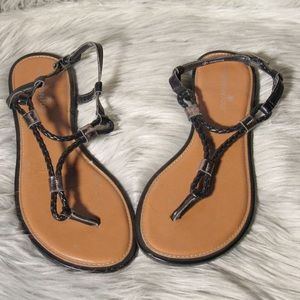 🦄 Montego Bay Club Black Strap Sandals